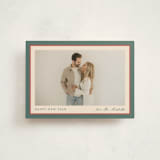 "Ribbon Frame" - Holiday Cards in Holly Sprig by Carolyn MacLaren - Front