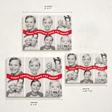 "Bouncy" - Holiday Cards in Santa Suit by Up Up Creative - Formats Available