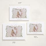 "Ribbonly Frame" - Holiday Cards in Blush by Itsy Belle Studio - Formats Available