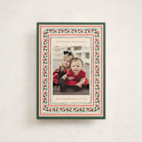 "Festive Block Print" - Holiday Cards in Caramel by Teju Reval - Front