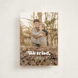 "We tried." - Holiday Cards in Snowy Night by Itsy Belle Studio - Front
