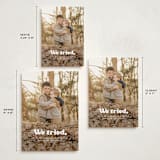 "We tried." - Holiday Cards in Snowy Night by Itsy Belle Studio - Formats Available