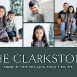 "The Family" - Holiday Cards in Spruce by Lea Delaveris - Detail
