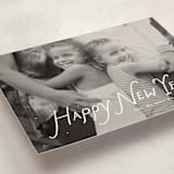 "Handwritten happy" - Holiday Cards in Penguin by Lea Delaveris - Detail