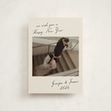 "New Year Note" - Holiday Cards in Sandstone by Nicole Walsh - Front