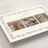 "Laurel Garland" - Holiday Cards in Snow by Everett Paper Goods - Detail