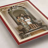 "Vintage photo card" - Holiday Cards in Berry by Maja Cunningham - Detail