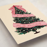 "Sash" - Holiday Cards in Rose by Jennifer Lew - Detail