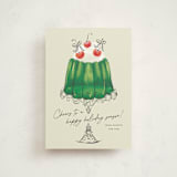 "Christmas Jelly" - Holiday Cards in Lime by Jackie Crawford - Front