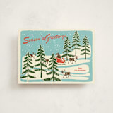 "Vintage North Pole" - Holiday Cards in Sleigh Ride by Lauren Jinhee - Front