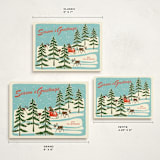"Vintage North Pole" - Holiday Cards in Sleigh Ride by Lauren Jinhee - Formats Available