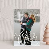 "Cheer" - Holiday Cards in Snow by Erin German - Front