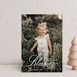 "b l e s s i n g s" - Holiday Cards in Snow by Aspacia Kusulas - Front