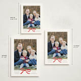 "Crimson Bow" - Holiday Cards in Crimson by Olivia Kanaley Inman - Formats Available