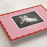 "Color Wave" - Holiday Cards in Raspberry by Helena Vitto - Detail