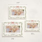 "Holly Garland and Bow" - Holiday Cards in Candy Cane by Paula Pecevich - Formats Available