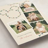 "Disney's Mickey Glowing Lights" - Holiday Cards in Gumdrop by Sarah Hawkins Designs - Detail