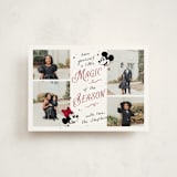 "Disney's Mickey Minnie Magical Season" - Holiday Cards in Cherry by letterfix - Front