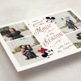 "Disney's Mickey Minnie Magical Season" - Holiday Cards in Cherry by letterfix - Detail