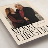 "Merry Stack" - Holiday Cards in Eggnog by Ekko Studio - Detail