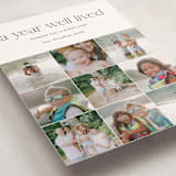 "Annual Review" - Holiday Cards in Midnight by Shari Margolin - Detail