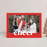 "Bold Greeting" - Holiday Cards in Rudolph by Susan Asbill - Front