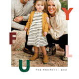 "Letters" - Holiday Cards in Emerald by Genna Blackburn - Detail