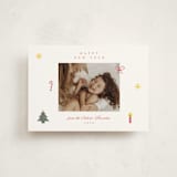 "Cross Stitch Christmas" - Holiday Cards in Snow by Studio Suku - Front