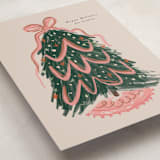 "merry christmas tree" - Holiday Cards in Winter Rose by Lori Wemple - Detail
