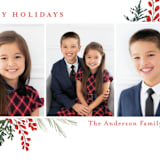 "Happy Holidays" - Holiday Cards in Crimson by Susan Moyal - Detail