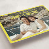 "Bright and Cheery" - Holiday Cards in Lemon by Jenna Holcomb - Detail