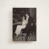 "Holiday in Type" - Holiday Cards in Snow by Design Lotus - Front