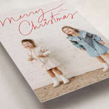 "Off Script" - Holiday Cards in Cherry by Annie Clark - Detail