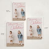 "Off Script" - Holiday Cards in Cherry by Annie Clark - Formats Available