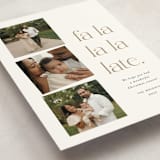 "Fa la la la late" - Holiday Cards in Golden by Amy Payne - Detail