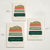 "Book Stack" - Holiday Cards in Holly Jolly by Kate Ahn - Formats Available