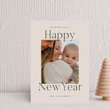 "Projection" - Holiday Cards in Dove by Amy Kross - Front