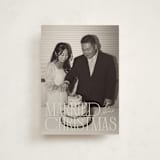 "serif married christmas" - Holiday Cards in Champagne by Ellen Schlegelmilch - Front