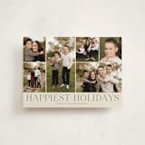 "Holiday Photo Grid" - Holiday Cards in Coal by Kimberly Morgan - Front