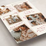 "Personal Note" - Holiday Cards in Poinsettia by Owl and Toad - Detail