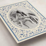 "Peaceful Blooms in Blue" - Holiday Cards in Porcelain by Sabrin Deirani - Detail