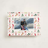 "Festive icons" - Holiday Cards in Leaf by Sarah Knight - Front