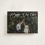 "Merry Monoline" - Holiday Cards in Snowfall by Melanie Kosuge - Front