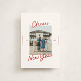 "A Simple Cheers" - Holiday Cards in Holly Berry by Abbigail Lim - Front