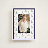 "Little Trees" - Holiday Cards in Blue Spruce by Corinne Malesic - Front