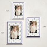 "Little Trees" - Holiday Cards in Blue Spruce by Corinne Malesic - Formats Available