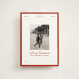 "newsie" - Holiday Cards in Candy Cane by Ellen Schlegelmilch - Front