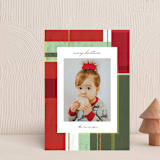 "abstract plaid" - Holiday Cards in Festive by Rebecca Durflinger - Front