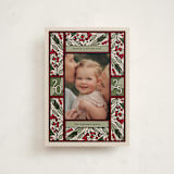 "Teaberry Stained Glass" - Holiday Cards in Garland by Thomas Ward - Front