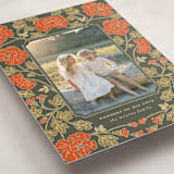 "Christmas Poppies" - Holiday Cards in Balsam by Tara Grangroth - Detail